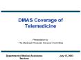 DMAS Coverage of Telemedicine