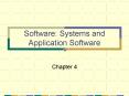 Software: Systems and Application Software