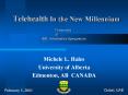 Telehealth In the New Millennium