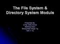 The File System
