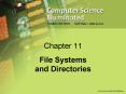 File Systems and Directories
