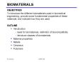 BIOMATERIALS