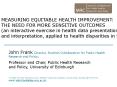 John Frank Director, Scottish Collaboration for Public Health Research and Policy: