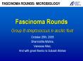 Fascinoma Rounds Group B streptococcus in ascitic fluid