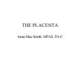 THE PLACENTA