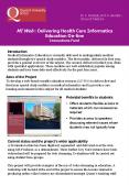 MI Web : Delivering Health Care Informatics Education Online Innovations Fund