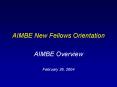 AIMBE New Fellows Orientation