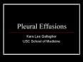 Pleural Effusions
