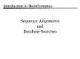 Sequence Alignments and Database Searches