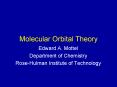Molecular Orbital Theory