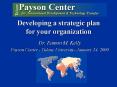 Developing a strategic plan for your organization