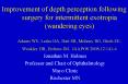 Improvement of depth perception following surgery for intermittent exotropia wandering eyes Adams WE
