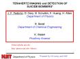 TERAHERTZ IMAGING and DETECTION OF SUICIDE BOMBERS