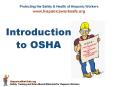 Introduction to OSHA