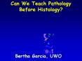 Can We Teach Pathology Before Histology