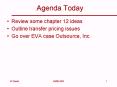 Agenda Today