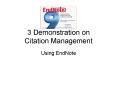 3 Demonstration on Citation Management