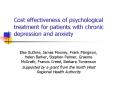 Cost effectiveness of psychological treatment for patients with chronic depression and anxiety