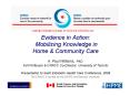 Evidence in Action: Mobilizing Knowledge in Home