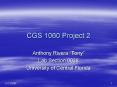 CGS 1060 Project 2