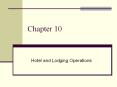 Hotel and Lodging Operations