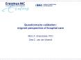 Questionnaire validation: migrant perspective of hospital care
