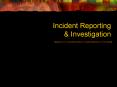 Incident Reporting