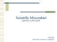 Scientific Misconduct and How to Prevent It