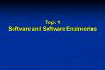 Top: 1 Software and Software Engineering