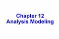 Chapter 12 Analysis Modeling