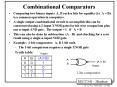 Combinational Comparators