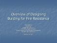 Overview of Designing Building for Fire Resistance