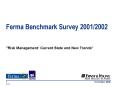 Ferma Benchmark Survey 20012002