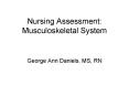 Nursing Assessment: Musculoskeletal System