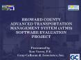 BROWARD COUNTY ADVANCED TRANSPORTATION MANAGEMENT SYSTEM ATMS SOFTWARE EVALUATION PROJECT