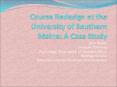 Course Redesign at the University of Southern Maine: A Case Study