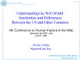 Understanding the Web World: Similarities and Differences Between the US and Other Countries