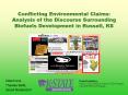 Conflicting Environmental Claims: Analysis of the Discourse Surrounding Biofuels Development in Russ