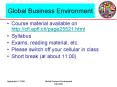 Global Business Environment