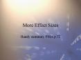 More Effect Sizes