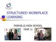 STRUCTURED WORKPLACE LEARNING