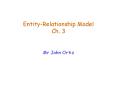 EntityRelationship Model Ch' 3