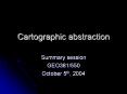 Cartographic abstraction