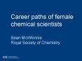 Career paths of female chemical scientists