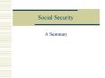 Social Security