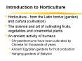 Introduction to Horticulture