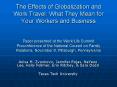 The Effects of Globalization and Work Travel: What They Mean for Your Workers and Business Paper pre