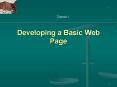 Developing a Basic Web Page