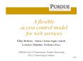 A flexible access control model for web services