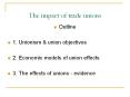 The impact of trade unions
